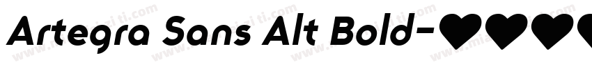 Artegra Sans Alt Bold字体转换